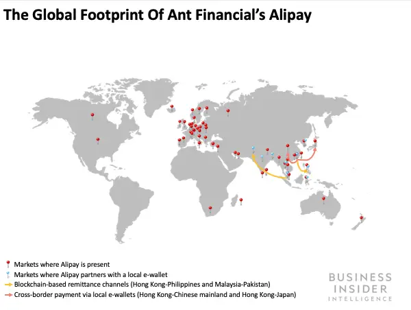The Global Footprint Of Ant Financial's Alipay